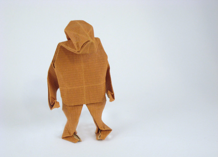 Origami Person - Monsieur by Jun Maekawa folded by Gilad Aharoni