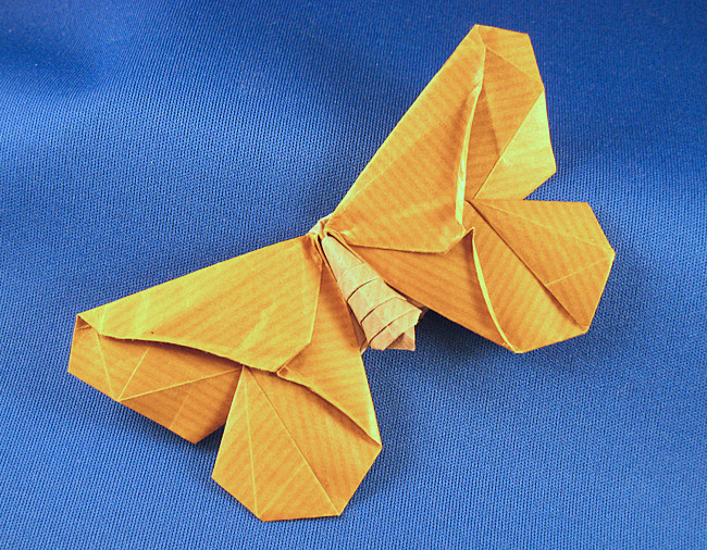 Origami Le Papillon de Nuit by Michael G. LaFosse folded by Gilad Aharoni