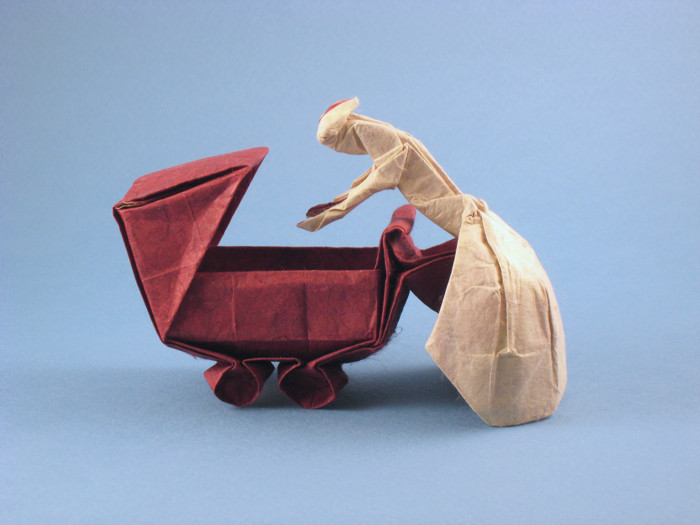 Origami Mother love by Neal Elias folded by Gilad Aharoni