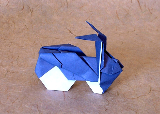 Origami Motorbike by Seiji Nishikawa folded by Gilad Aharoni