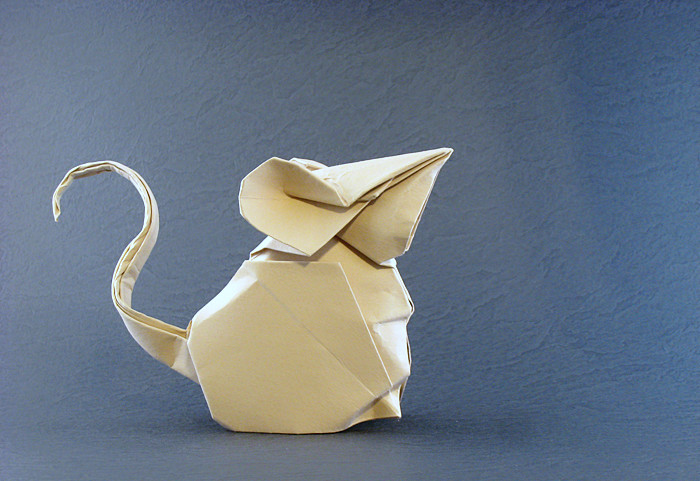 Origami Mouse by Hoang Tien Quyet folded by Gilad Aharoni