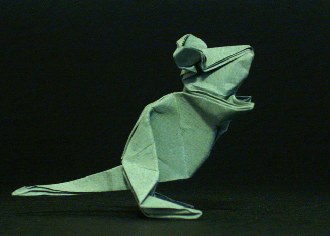Origami Mouse by Kunihiko Kasahara folded by Gilad Aharoni