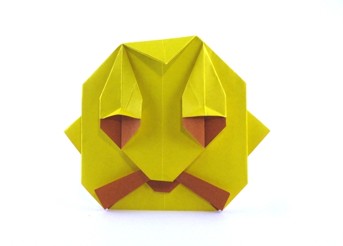 Origami Mr. Moustache by Peter Budai folded by Gilad Aharoni