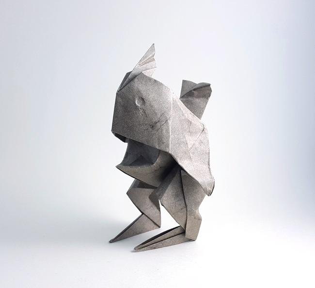 Origami Mr. Fish by Joao Charrua folded by Gilad Aharoni