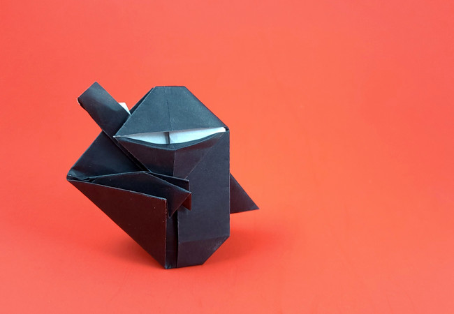 Origami Ninja by Ashimura Shun'ichi folded by Gilad Aharoni