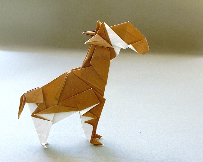 Origami Okapi by Yamada Katsuhisa folded by Gilad Aharoni