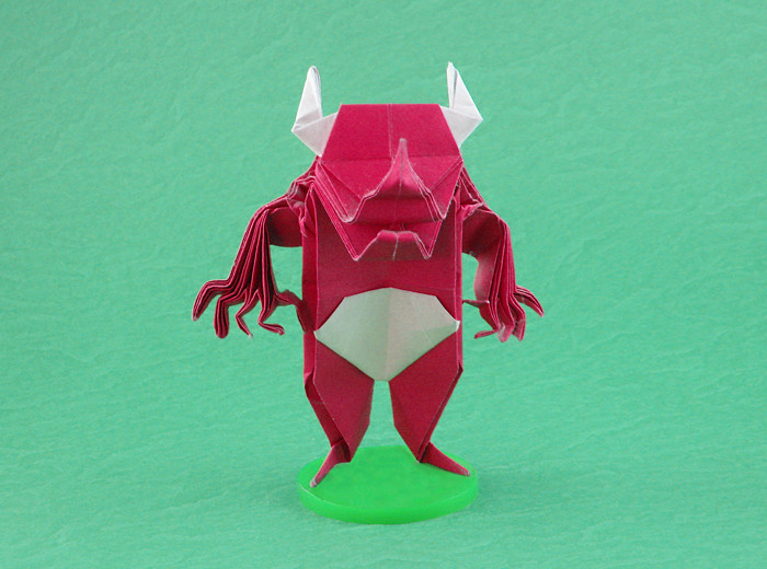 Origami Demon - Oni by Jun Maekawa folded by Gilad Aharoni