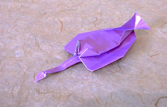 Origami Opabinia by Fumiaki Kawahata folded by Gilad Aharoni