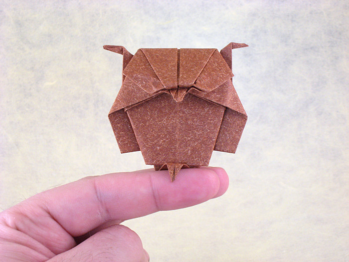 Origami Owl by Kunihiko Kasahara folded by Gilad Aharoni