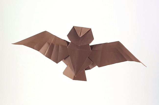 Origami Owl by Sakurai Ryosuke folded by Gilad Aharoni