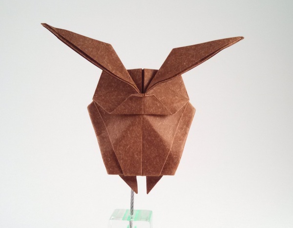Origami Horned owl by Makoto Yamaguchi folded by Gilad Aharoni