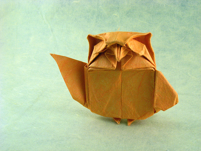 Origami Owlet 2 by Kyouhei Katsuta folded by Gilad Aharoni