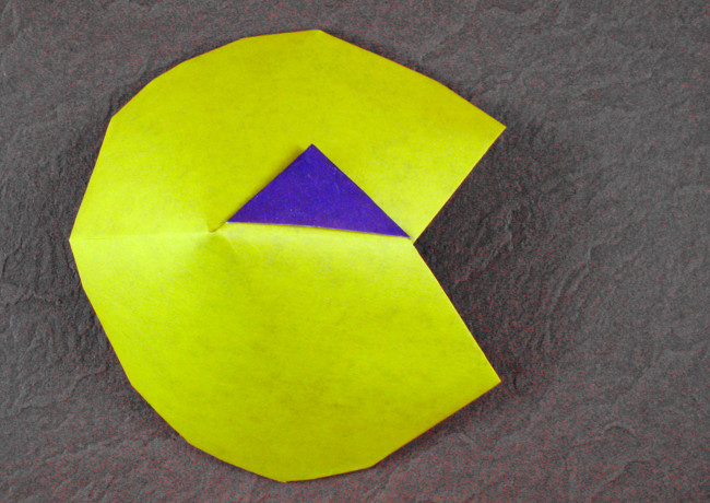 Origami Pacman by Quentin Trollip folded by Gilad Aharoni