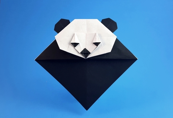 Origami Panda bookmark by Quentin Trollip folded by Gilad Aharoni