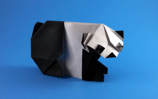 Origami Panda by Mindaugas Cesnavicius folded by Gilad Aharoni