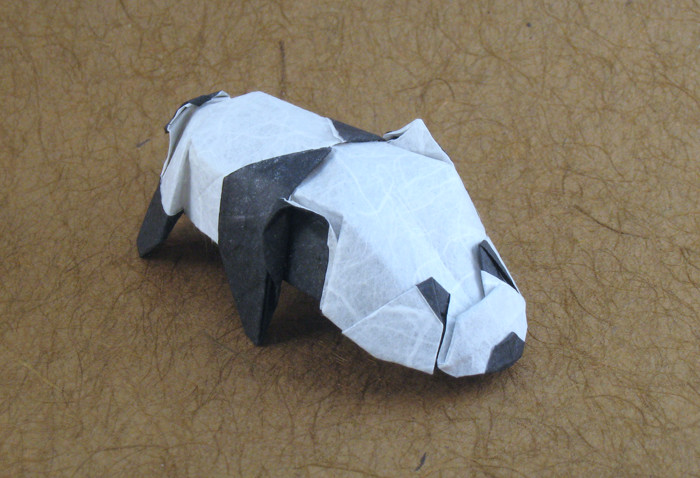 Origami Panda by Jacky Chan folded by Gilad Aharoni