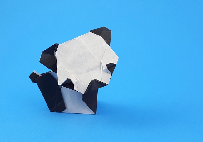 Origami Panda by Klaus Dieter Ennen folded by Gilad Aharoni