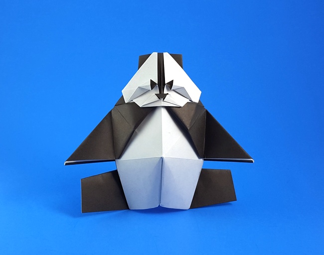 Origami Panda by Mathieu Gueros folded by Gilad Aharoni