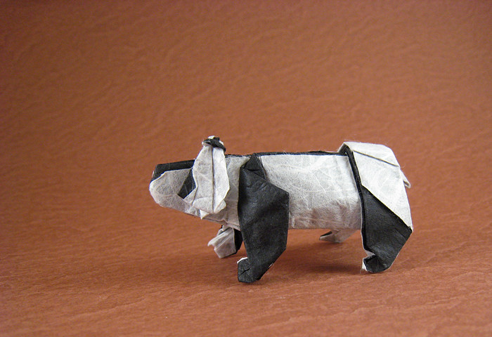 Origami Panda by Takayuki Hamada folded by Gilad Aharoni