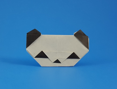 Origami Panda head by Fujimoto Yuko folded by Gilad Aharoni