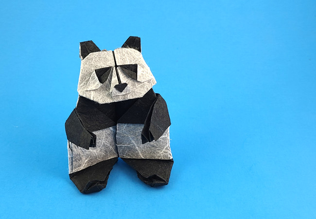Origami Panda by Imai Yudai folded by Gilad Aharoni