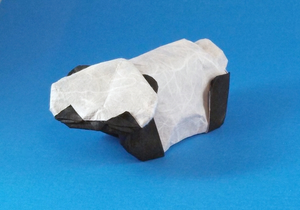 Origami Panda by Gabriel Lozada V. folded by Gilad Aharoni