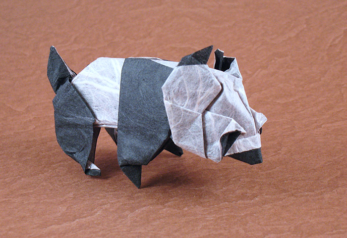 Origami Panda by Stephen O'Hanlon folded by Gilad Aharoni
