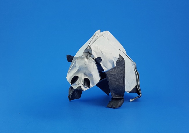 Origami Panda by Bernie Peyton folded by Gilad Aharoni