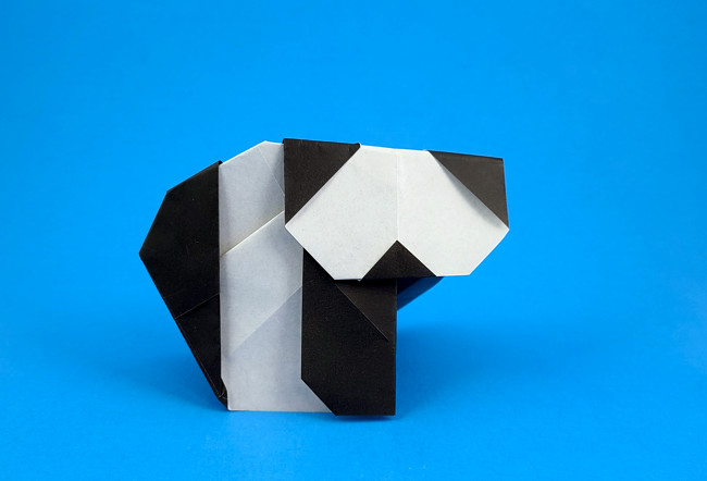 Origami Panda by Fumiaki Shingu folded by Gilad Aharoni