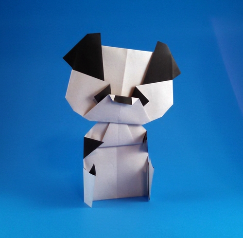 Origami Panda by Satoshi Takagi folded by Gilad Aharoni