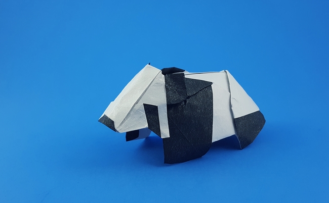 Origami Panda by Mi Wu folded by Gilad Aharoni