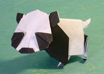 Origami Panda by Yamada Katsuhisa folded by Gilad Aharoni
