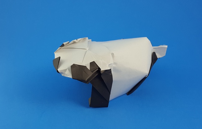 Origami Panda by Zsolt Sebok folded by Gilad Aharoni