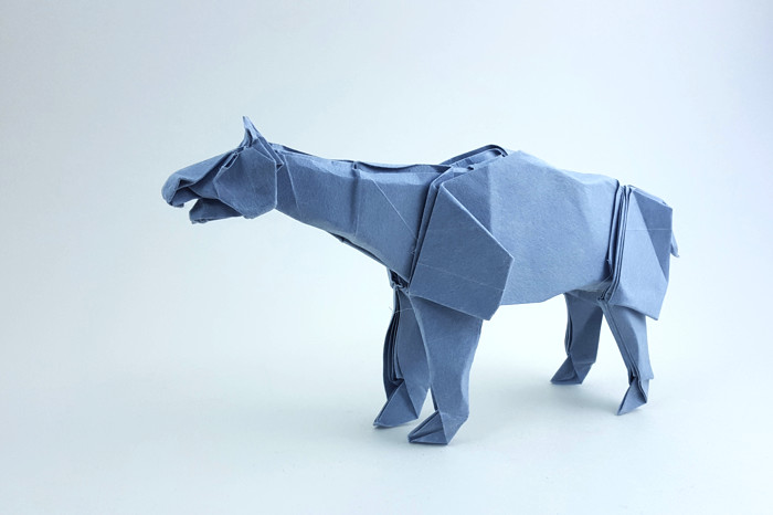 Origami Paraceratherium by Yoo Tae Yong folded by Gilad Aharoni