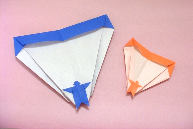 Origami Paraglider by Sakasegawa Takashi folded by Gilad Aharoni
