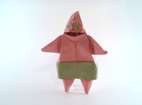 Origami Patrick Star (from Spongebob) by Fernando Gilgado Gomez folded by Gilad Aharoni