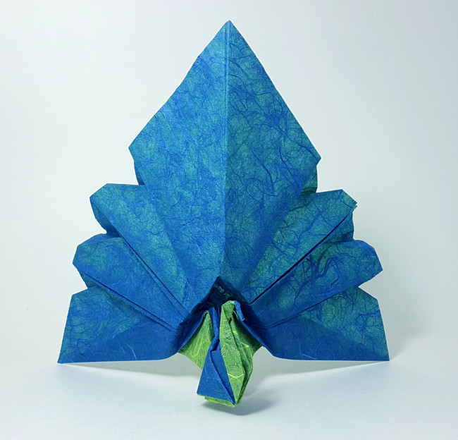 Origami Peacock - seated by Himanshu Agrawal folded by Gilad Aharoni
