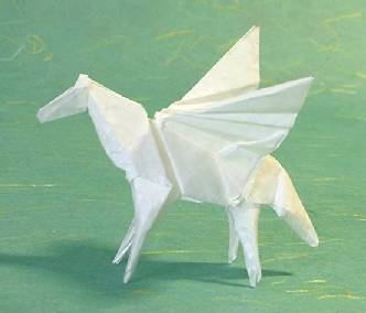 Origami Pegasus by Steven Casey folded by Gilad Aharoni