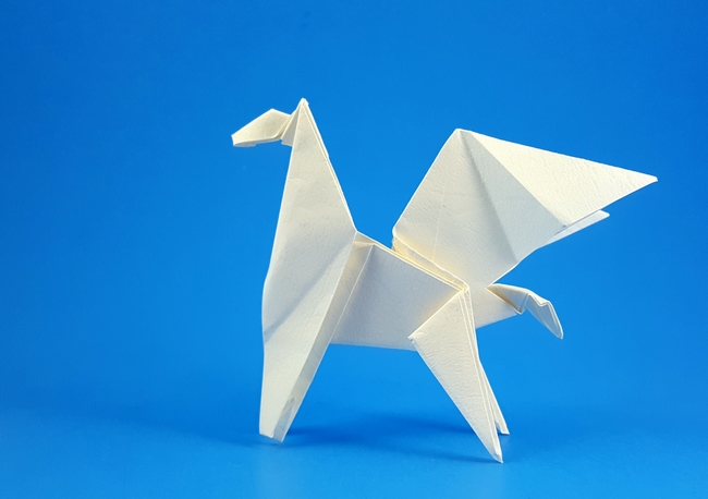 Origami Pegasus by Iizawa Hideyuki folded by Gilad Aharoni