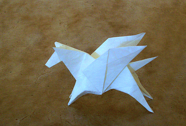 Origami Pegasus by Yamada Katsuhisa folded by Gilad Aharoni