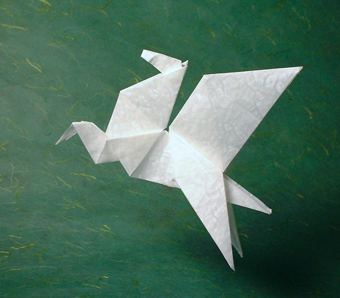 Origami Pegasus by Fumiaki Kawahata folded by Gilad Aharoni