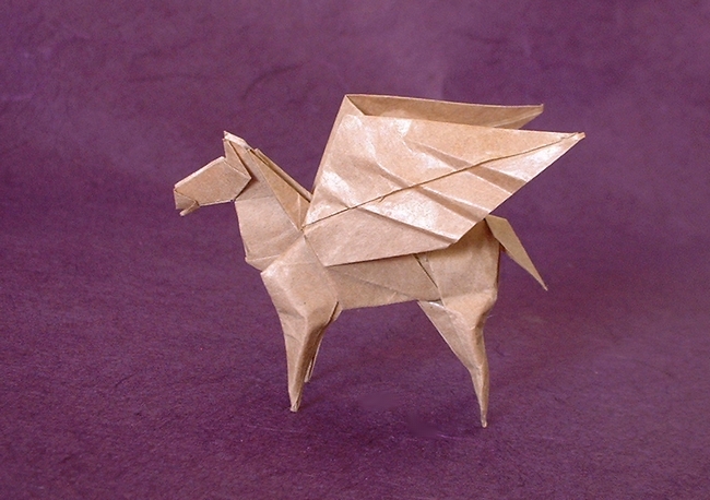 Origami Pegasus by Seiji Nishikawa folded by Gilad Aharoni