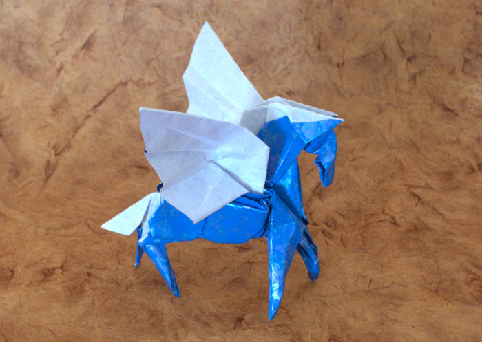 Origami Pegasus by Hojyo Takashi folded by Gilad Aharoni