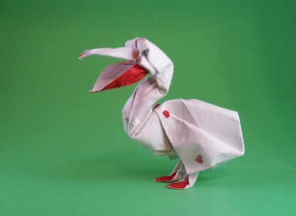 Origami Pelican by Pasquale d'Auria folded by Gilad Aharoni