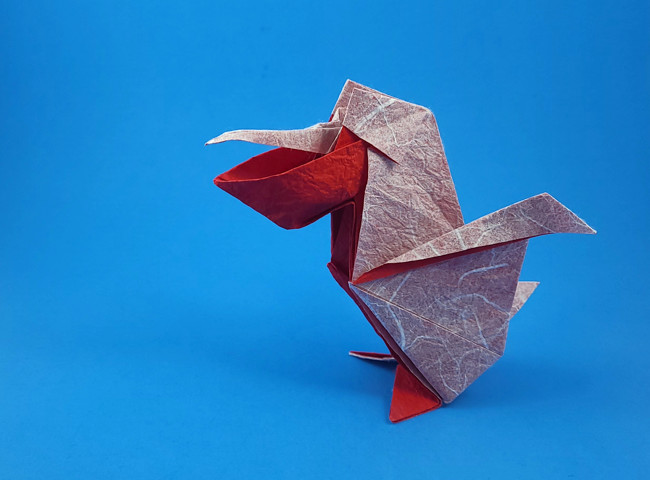 Origami Pelican by Marc Kirschenbaum folded by Gilad Aharoni