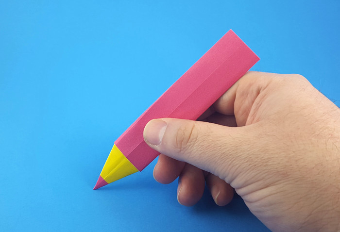 Origami Pencil by Taichiro Hasegawa folded by Gilad Aharoni