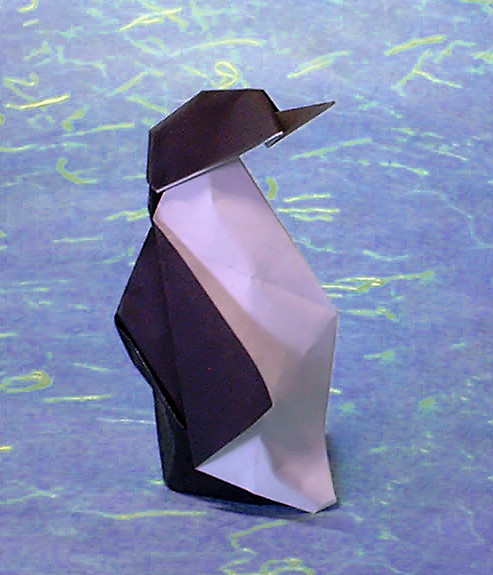 Origami Penguin by Eduardo Clemente folded by Gilad Aharoni