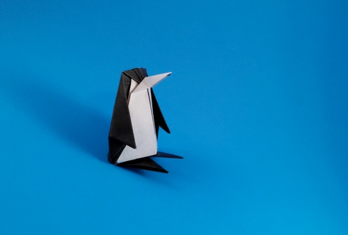 Origami Penguin by Vicente Dolz folded by Gilad Aharoni