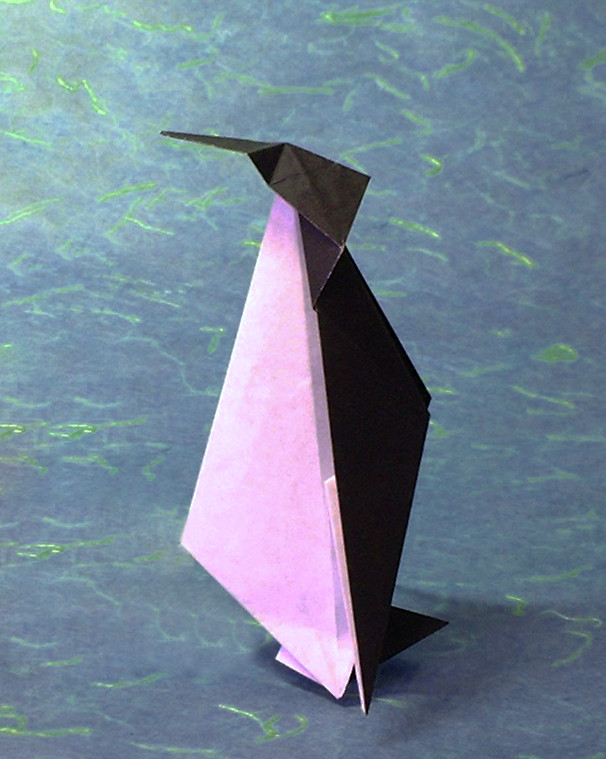 Origami Penguin by Hideo Komatsu folded by Gilad Aharoni