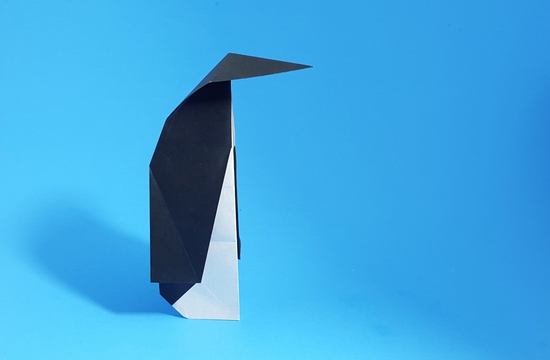 Origami Penguin by Ioana Stoian folded by Gilad Aharoni